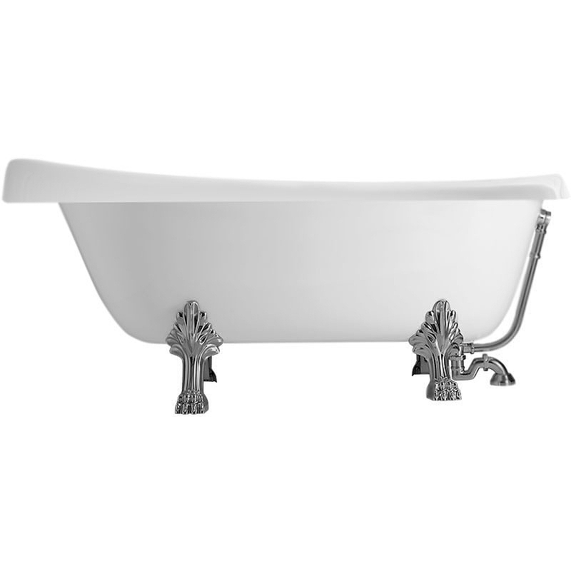 Акриловая ванна Kerasan Retro 170x77 105590 Белый Хром