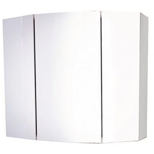 Зеркальный шкаф Comforty Лаура 75-3 Белый глянец