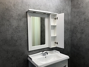Зеркальный шкаф Comforty Палермо 80 00004139246 Белый глянец-1