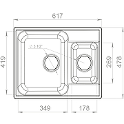 Кухонная мойка GranFest Quarz GF-Z09 Черная-3