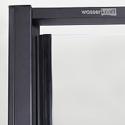 Душевая дверь WasserKRAFT Elbe 90 74P04 профиль Черный матовый стекло прозрачное-8