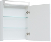 Зеркальный шкаф Dreja Max 60 77.9005W с подсветкой Белый глянец-1