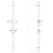 Душевая штанга Lemark LM8063C Хром-4