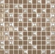 Стеклянная мозаика Vidrepur Edna Mix №835 Светло-коричневый 31,7х31,7 см