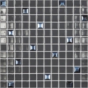 Стеклянная мозаика Vidrepur Edna Mix №828 Черный 31,7х31,7 см