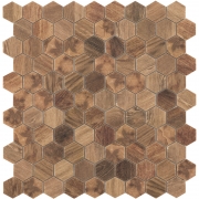 Стеклянная мозаика Vidrepur Hex Woods № 4700 30,7х31,7 см