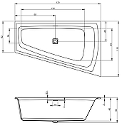 Акриловая ванна Riho Still Smart 170х110 B101003005 (BR0300500K00130) L без гидромассажа-3
