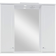 Зеркало со шкафом Sanstar Бриз 80 15.1-2.4.1. с подсветкой Белое