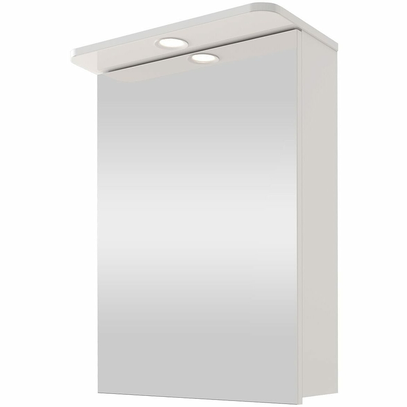Зеркальный шкаф Sanstar Universal 50 42.1-2.4.1. с подсветкой Белый