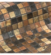Стеклянная мозаика Ezarri Zen Riverstone 31,3х49,5 см