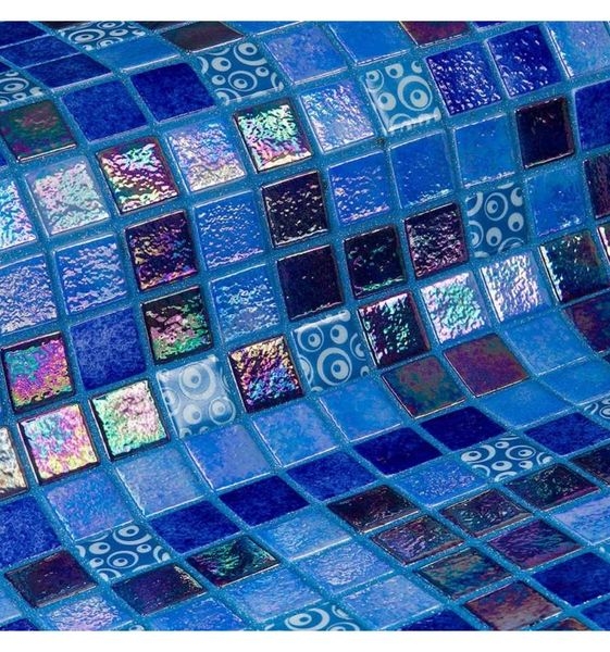 Стеклянная мозаика Ezarri Topping Blueberries 31,3х49,5 см фото