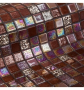 Стеклянная мозаика Ezarri Topping Choco bits 31,3х49,5 см