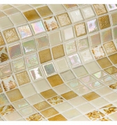 Стеклянная мозаика Ezarri Topping Leaves 31,3х49,5 см