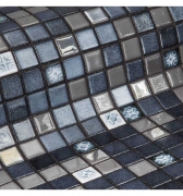 Стеклянная мозаика Ezarri Topping Silver bits 31,3х49,5 см