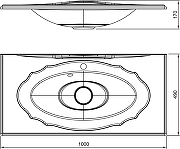 Раковина Florentina Гармония 100 10.030.01000.001 Белая-1