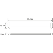 Полотенцедержатель WasserKRAFT Kammel K-8330W Белый матовый-3