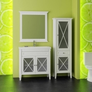 Комплект мебели для ванной Opadiris Палермо 90 Белый матовый-4
