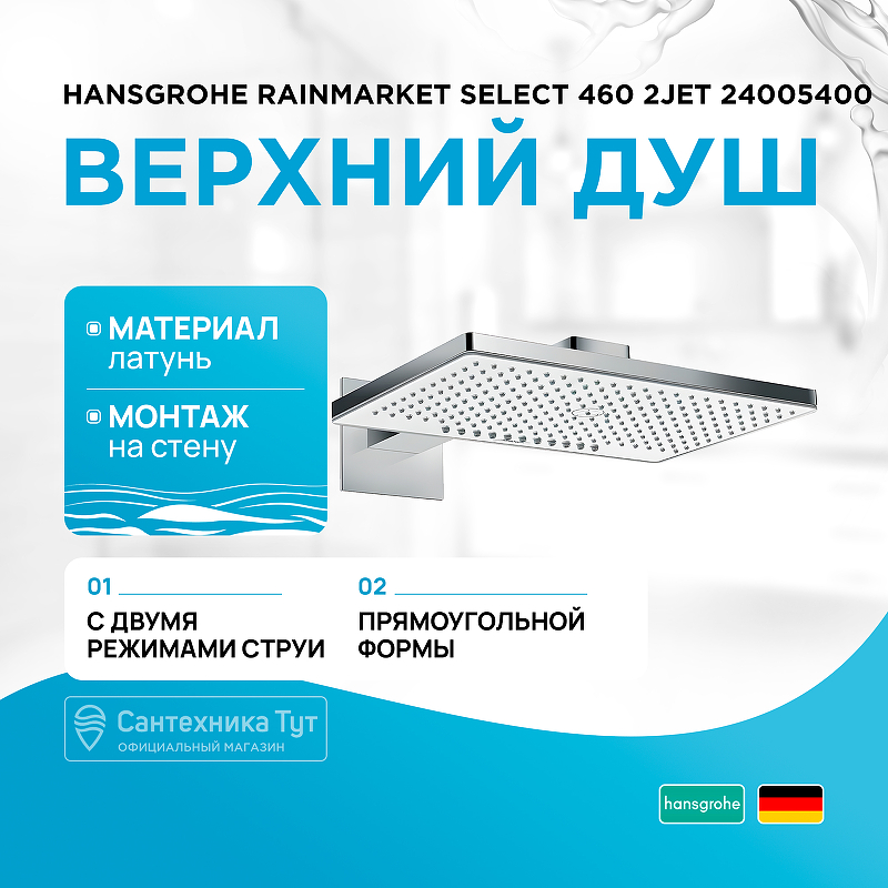 Верхний душ Hansgrohe