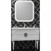 Комплект мебели для ванной Opadiris Ибица 90 Белый глянцевый Хром