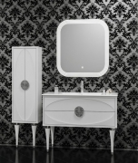 Комплект мебели для ванной Opadiris Ибица 90 Белый глянцевый Хром-3
