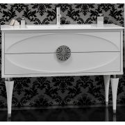 Комплект мебели для ванной Opadiris Ибица 120 Белый глянцевый Хром-1