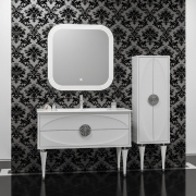 Комплект мебели для ванной Opadiris Ибица 120 Белый глянцевый Хром-4
