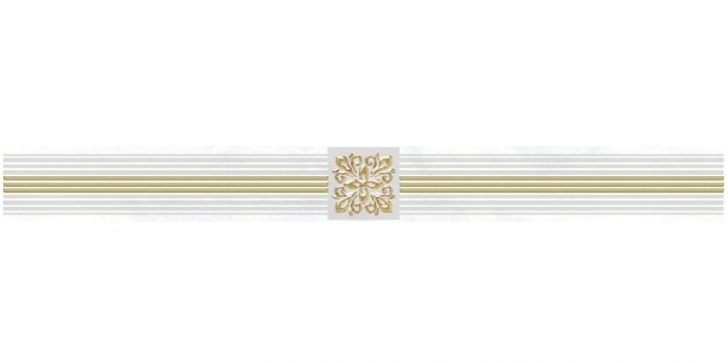 цена Керамический бордюр Laparet Royal белый ADA48460044 6,3х60 см