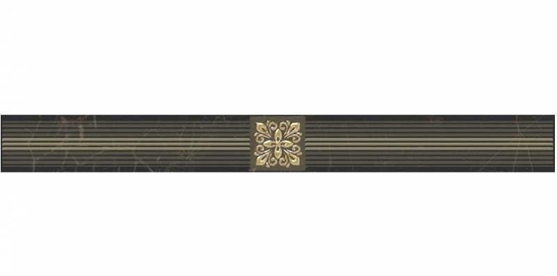 Керамический бордюр Laparet Royal чёрный ADB48460045 6,3х60 см