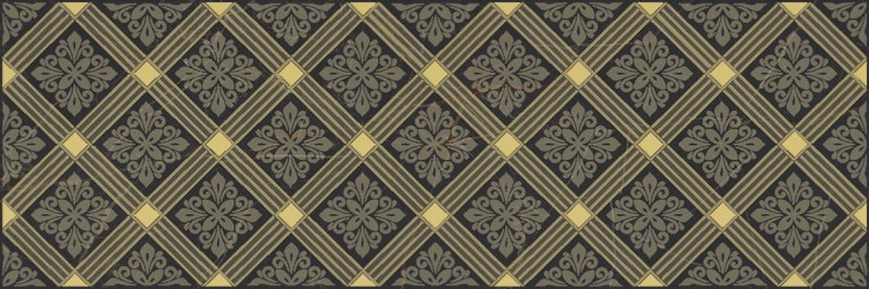 Керамический декор Laparet Royal чёрный ADB48360045 20х60 см мозаика laparet royal 20х60 см черная mm60074 6 шт