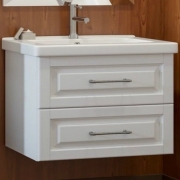 Комплект мебели для ванной Opadiris Сити 80 подвесной Белый матовый-1