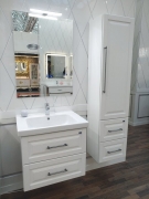 Комплект мебели для ванной Opadiris Сити 80 подвесной Белый матовый-2