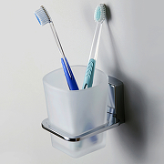 Стакан для зубных щеток WasserKRAFT Leine K-5028 Хром-1
