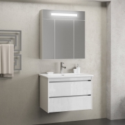 Зеркальный шкаф Opadiris Фреш 80 Z0000010398 с подсветкой Белый-4