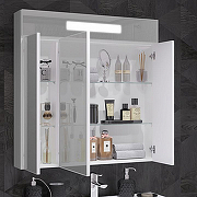Зеркальный шкаф Opadiris Фреш 80 Z0000010398 с подсветкой Белый-5