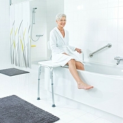 Скамейка в ванну Ridder Assistent А0120101 Белый Хром-1