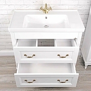 Комплект мебели для ванной ValenHouse Лиора 90 LK90_ББ Белый ручки Бронза-9