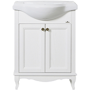 Комплект мебели для ванной ValenHouse Эллина 65 EK65_ББ Белый ручки Бронза-2