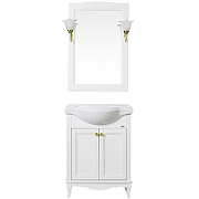 Комплект мебели для ванной ValenHouse Эллина 65 EK65_БЗ Белый ручки Золото