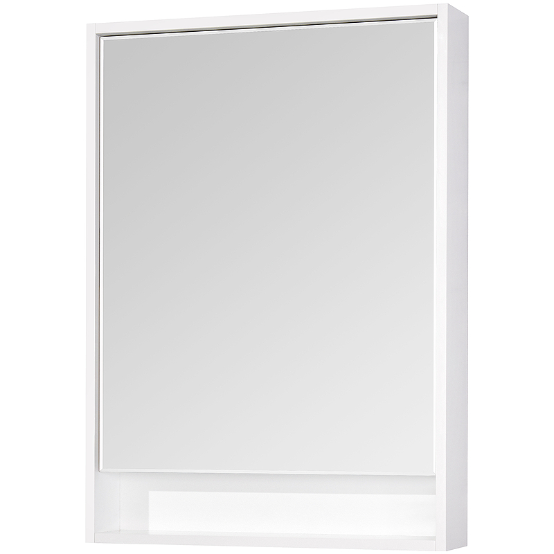 зеркальный шкаф aquaton амели 60 см антрацит Зеркальный шкаф Aquaton Капри 60 1A230302KP010 с подсветкой Белый глянцевый