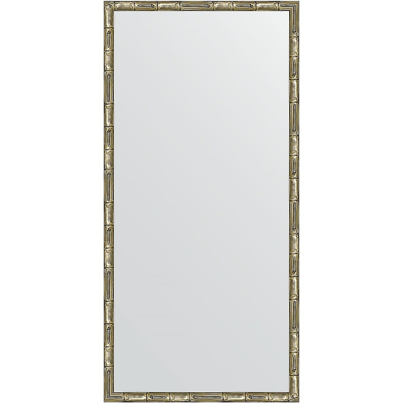 Зеркало Evoform Definite 97х47 BY 0694 в багетной раме - Серебряный бамбук 24 мм зеркало evoform definite 67х67 by 0659 в багетной раме серебряный бамбук 24 мм