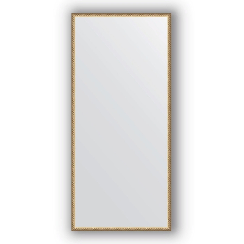 Зеркало Evoform Definite 148х68 Витая латунь зеркало в багетной раме evoform definite белое с хромом 44х54 см bx 7636