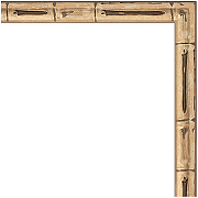 Зеркало Evoform Definite 137х47 BY 0711 в багетной раме - Серебряный бамбук 24 мм-2