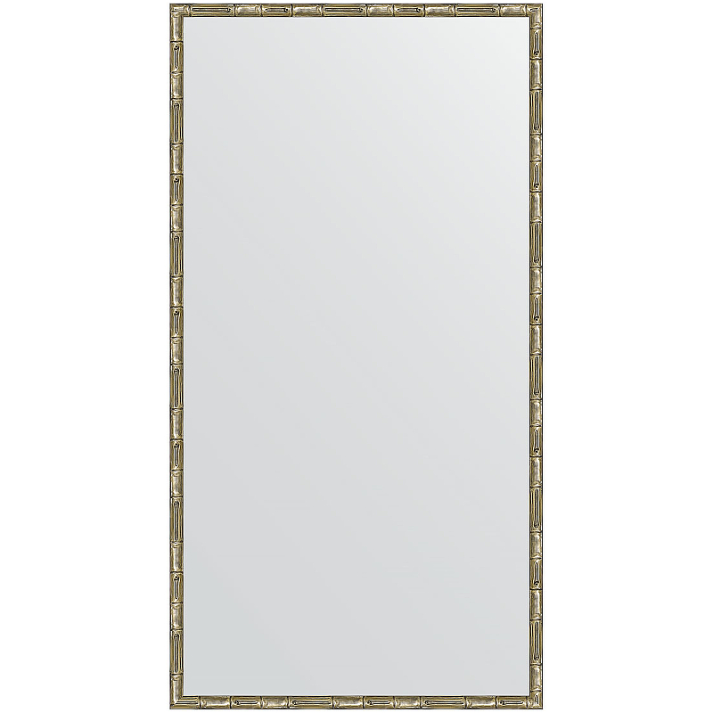 Зеркало Evoform Definite 127х67 BY 0745 в багетной раме - Серебряный бамбук 24 мм