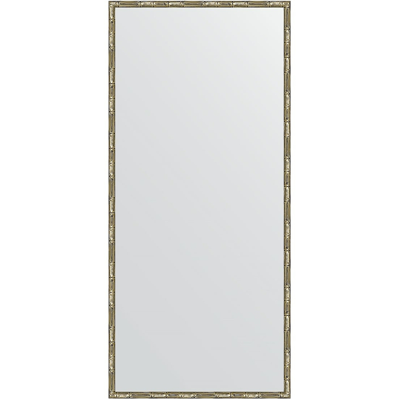 Зеркало Evoform Definite 147х67 BY 0762 в багетной раме - Серебряный бамбук 24 мм зеркало evoform definite 67х67 by 0659 в багетной раме серебряный бамбук 24 мм