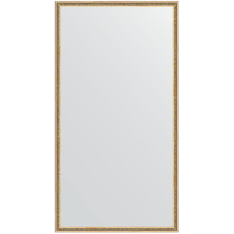 Зеркало Evoform Definite 128х68 BY 0743 в багетной раме - Витое золото 28 мм