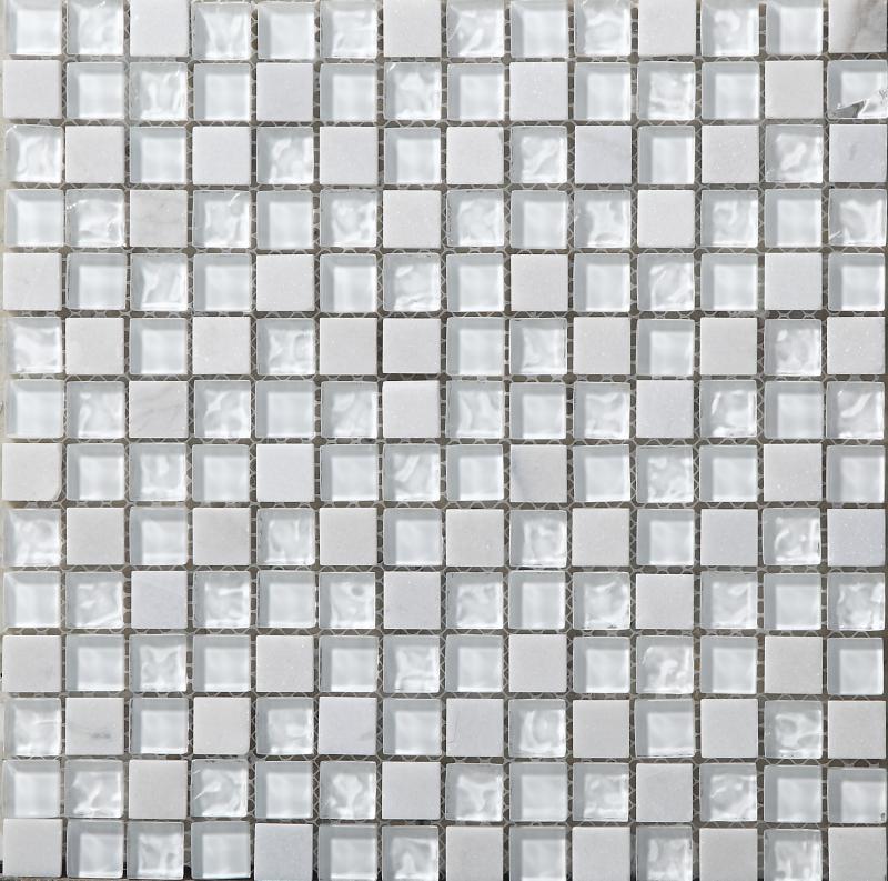 Мозаика Bonaparte Стеклянная с камнем Iceberg 30х30 см